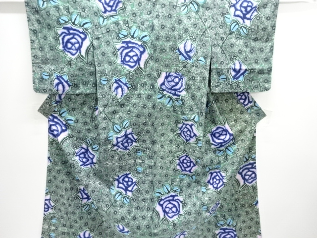 JAPANESE KIMONO / YUKATA / COTTON / ROSE